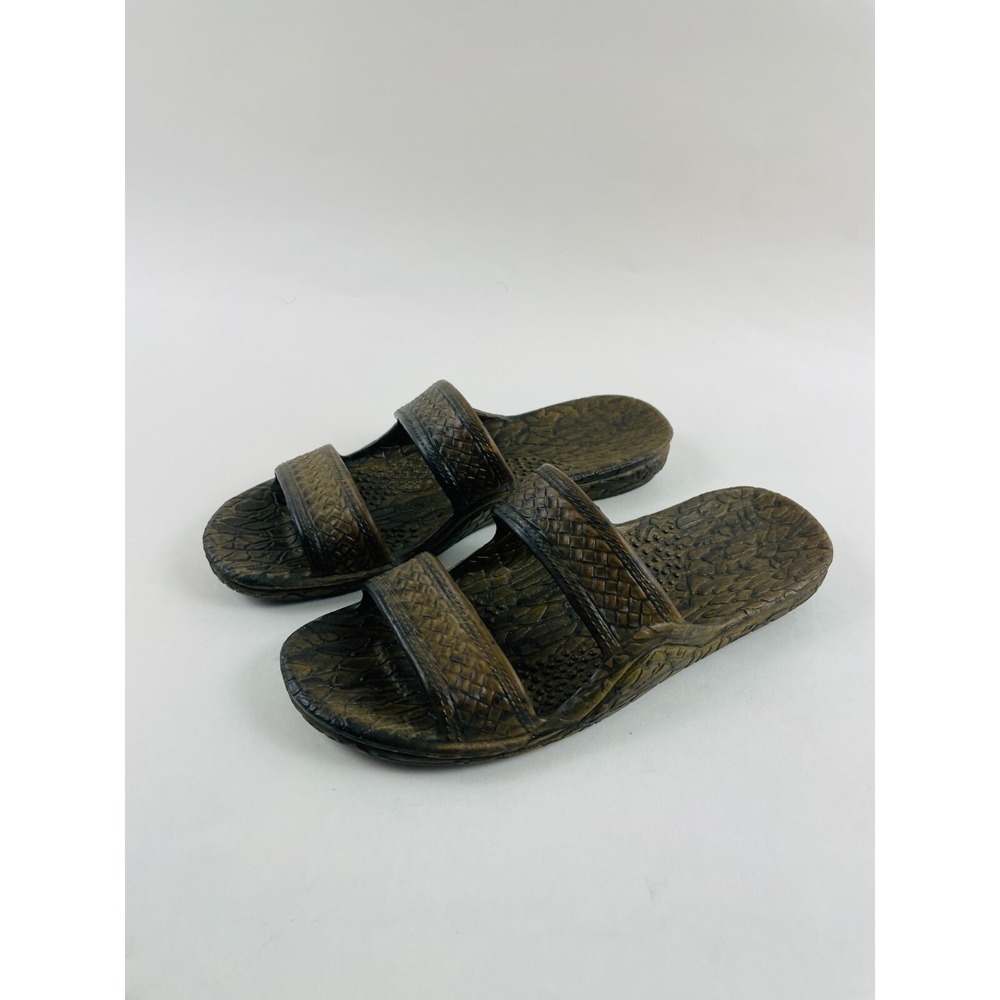 Pali Hawaii Sandals Women's Size 9 Brown Slip On 2 Strap